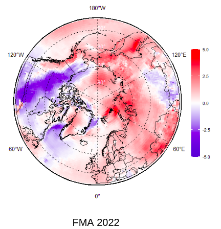 temperature summary FMA 2022