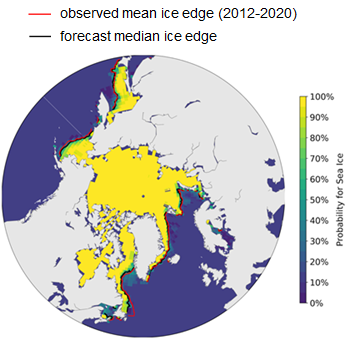 sea ice extent outlook march 2021
